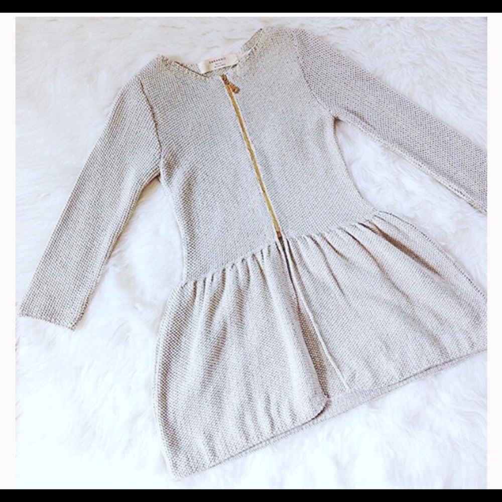 Like new Zara Knit Peplum sweater